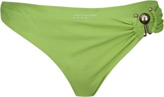 CHRISTOPHER ESBER Orbit High-Waisted Bikini Slip met Gedrapeerde Zijkant - Dames - Bikinis - Groen - S - Badmode
