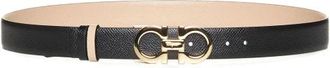 Ferragamo Reversible Riem - Dames - Riemen - Zwart - 75 CM - Leer - Accessoires