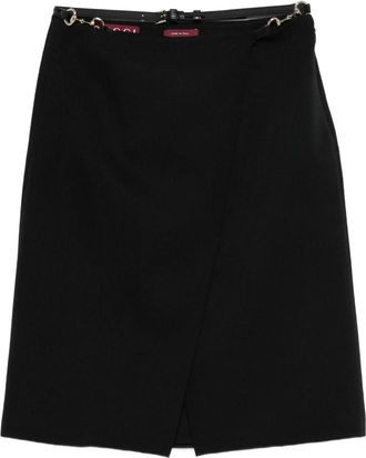 Gucci Horsebit-detail Midi Skirt