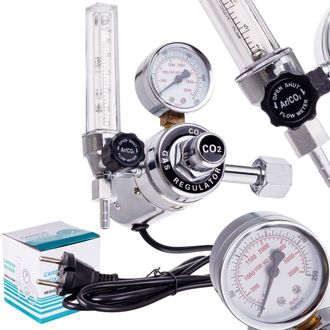 OEM Calentador De Gas Reductor De Arg&oacute;n Y Co2 Con Rot&aacute;metro, 230 V
