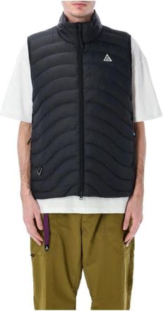 Nike Therma-FIT ADV Lava Flow Vest - Heren - Bodywarmers - Zwart - S - Leer - Fitness