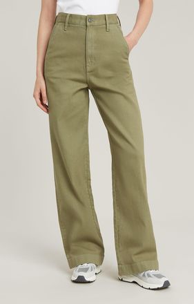 G-Star Chinohose »Deck 2.0 High Loose Chino wmn« mit Paspeltaschen