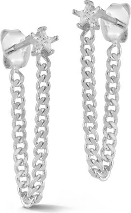 Glaze Jewelry Star Front/Back Earrings in Silver at Nordstrom Rack