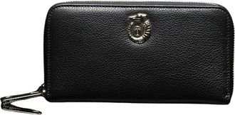 Trussardi Zip Around Wallet - Dames - Portefeuilles - Zwart - ONE Size - Leer - Accessoires