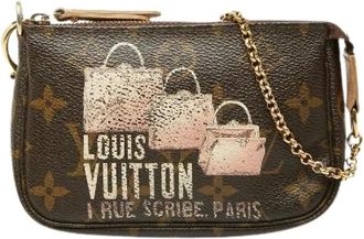 Louis Vuitton Pre-owned Mini Bags, female, Brown, Size: ONE SIZE Pre-owned Monogram Mini Pouch