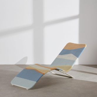 Maisons du monde Tumbona de acero y resina multicolor