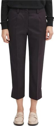Kenzo Weave Cropped Broeken - Dames - Vrijetijds broeken - Blauw - S - Wol - Broeken
