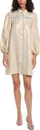Sail to Sable Sail To Sable Scalloped Linen Shift Dress