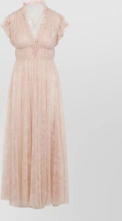 Alberta Ferretti lace maxi dress