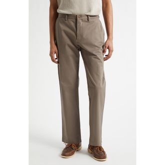 Sunspel Cotton Drill Trousers in Dark Stone at Nordstrom, Size 30 X 32