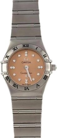 Omega Pre-owned Watches, female, Pink, Size: ONE SIZE Pre-owned Vintage Wristwatch