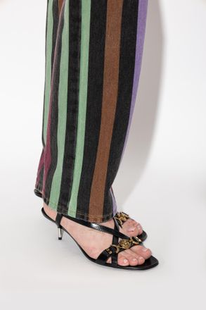 Versace Heeled Sandals, Womens, Black