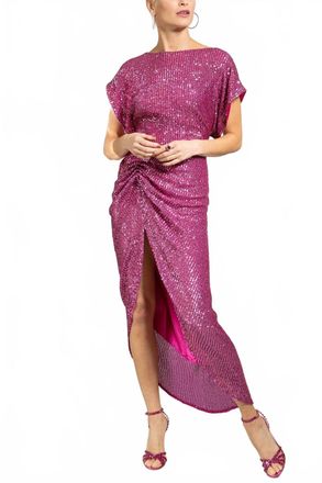 In The Mood For Love Bercot Dress In Pompadour Pink