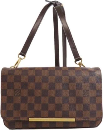 Louis Vuitton Pre-owned Cross Body Bags, female, Brown, Size: ONE SIZE Pre-owned Canvas shoulder-bags