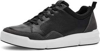 Nunn Bush KORE City Rally Oxford Athletic Style Moccasin Toe Lightweight Lace-Up Mens Shoes Black : 10.5 W (EE), Faux Leather