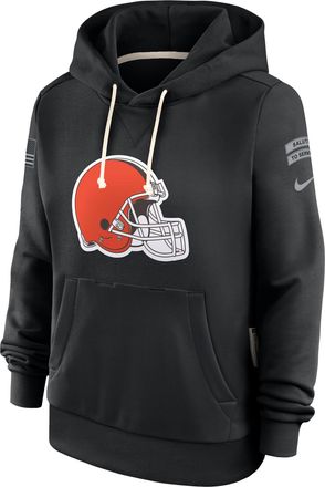 Nike Cleveland Browns Salute to Service Sideline Nike Womens Dri-FIT NFL Pullover Hoodie in Black | 03C300AA28-CYB