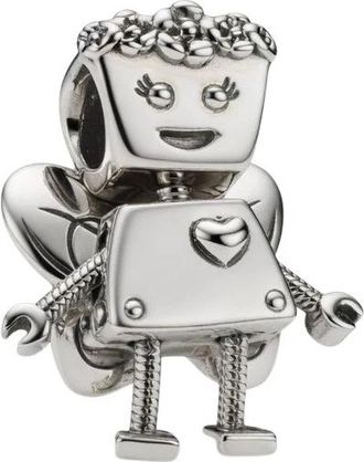 Pandora Floral Bella Bot Charm - Dames - Armbanden - Wit - ONE Size - Accessoires