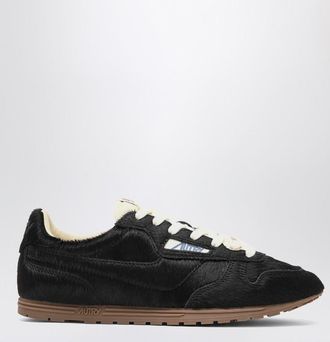 Autry Black Windspin sneakers in pony hair
