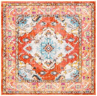 Safavieh Alfombra Naranja/Azul claro 201 X 201 cm