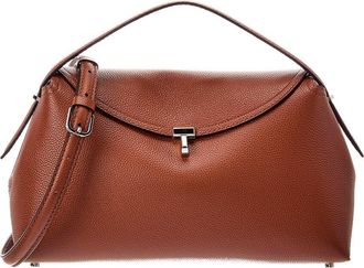 Toteme T-Lock Leather Shoulder Bag