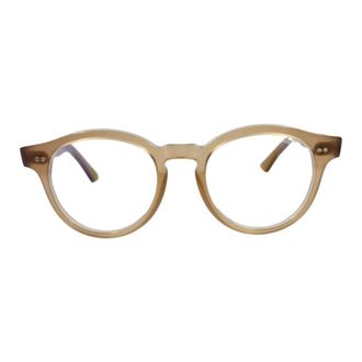 Cutler and Gross Round Vintage Style Sunglasses Beige