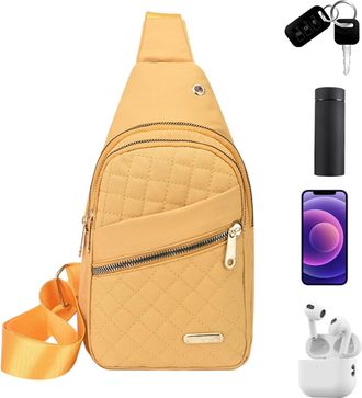 Generic Sling Shoulder Bag - Compact Casual Backpack, Multi Compartment Organizer Function for Wallet, Phone and Accessories, Adjustable Lightweight Strap Fea