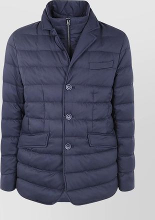 Herno padded jacket with front pockets and notched lapels