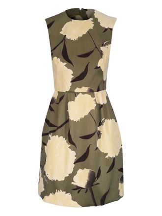 Lela Rose Mini-jurk met bloemenprint - Bruin