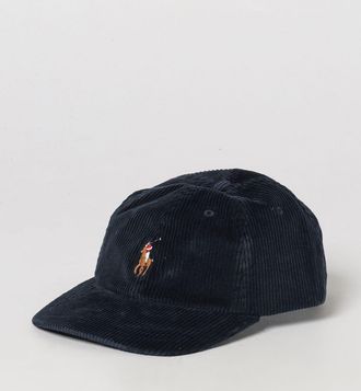 Polo Ralph Lauren Cappello da baseball in velluto a coste con logo Pony