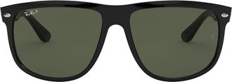 Ray-Ban Sunglasses Rb4147 601/58 Boyfriend Black/Green Unisex Polarized