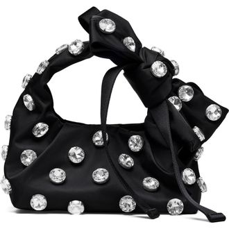 Marc Jacobs The Gem Nylon Bow Mini Sack Bag in Black at Nordstrom