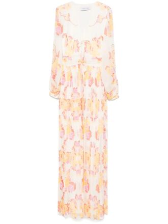 ワンピース RAQUEL DINIZ BAHIA LONG DRESS IN LINEN AND SILK Raquel Diniz Linen silk long dress | The Fashion Square