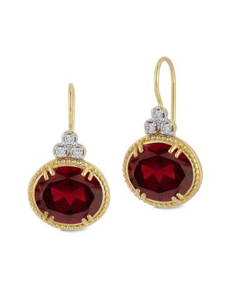 I.Reiss Company 14K 10.49 Ct. Tw. Diamond & Garnet Earrings