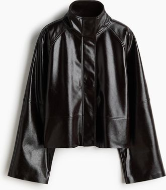 H&M Jacke mit Coating - Brown