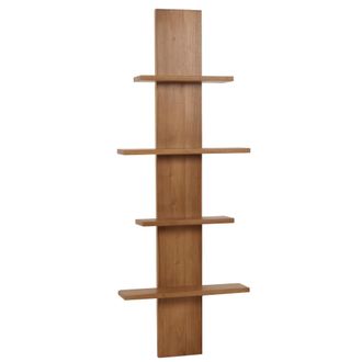 Hhg Hhg - Nunca Usado] Estante De Pared De Teca 499, Estante De Ba&ntilde;o Estante Colgante Estante, Teca De Calidad B (duramen, 20-30 A&ntilde;os), 51x56x15cm