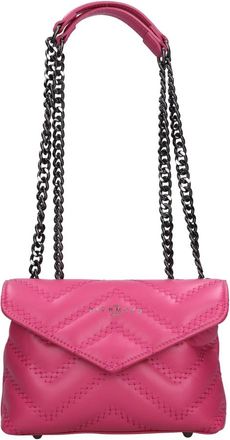 John Richmond W-1030 Schoudertas - Dames - Schoudertassen - Roze - ONE Size - Leer - Tassen