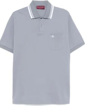 Gucci Hombre, Camisetas, Azul, Talla: L