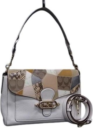 Coach ivory Leather Handbag Shoulder Bag Tote Bag (Pre-Owned)