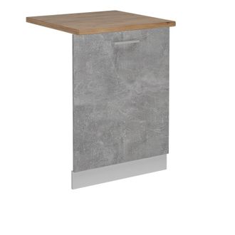 Vicco Tapa Del Lavavajillas R-line, Hormig&oacute;n, 60 Cm, Et Roble