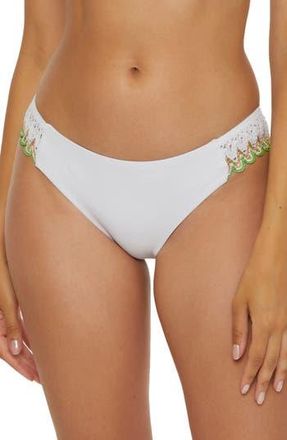 BECCA by Rebecca Virtue Delilah Bikini Bottoms in White at Nordstrom Rack, Size Medium