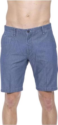 Armata Di Mare Blauwe Katoenen Slim Fit Shorts - Heren - Korte Broeken - Blauw - XL - Katoen - Korte Broeken