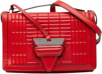 Loewe Pre-owned Cross Body Bags, female, Red, Size: ONE SIZE Pre-owned Leather Cross Body Bag