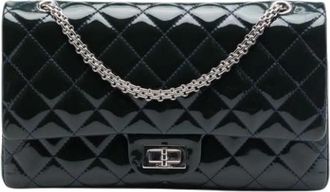 Chanel Pre-owned Vintage Schoudertas - Dames - Vintage Schoudertas - Blauw - ONE Size - Leer - Vintage