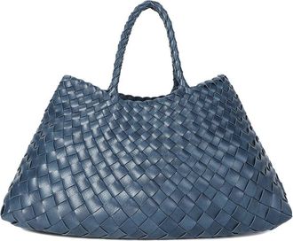 Tiffany & Fred Woven Leather Tote
