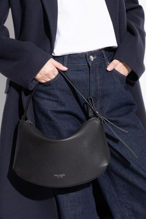Kate Spade New York Leather Shoulder Bag Loop, Womens, Black