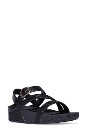 FitFlop Skinny II Glitterdust Z-Strap Sandal in Midnight Navy at Nordstrom Rack, Size 10