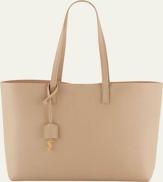 Saint Laurent Shopping Bag East-West Tote in Smooth Leather