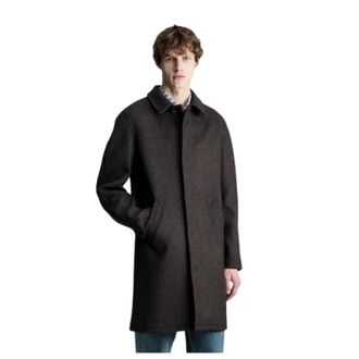 A.P.C. A.p.c. - Auster Regenjas - Heren - Mantels - Bruin - Maat: M Wol