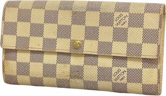Louis Vuitton White Long Wallet (Bi-Fold) (Pre-Owned)