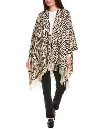 La Fiorentina Reversible Wool & Cashmere-Blend Ruana